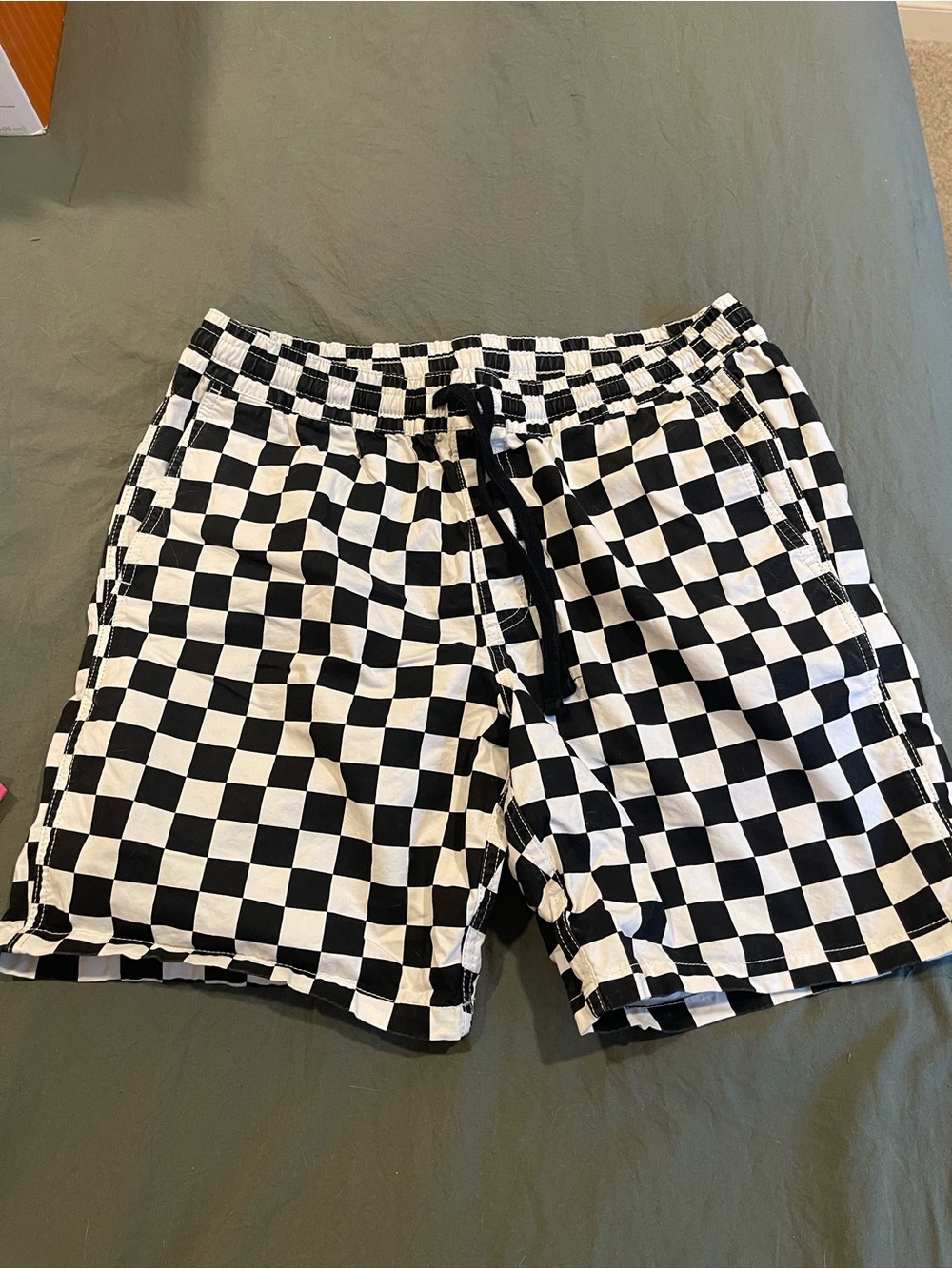 Vans Black & White Checkered Men’s Athletic Shorts